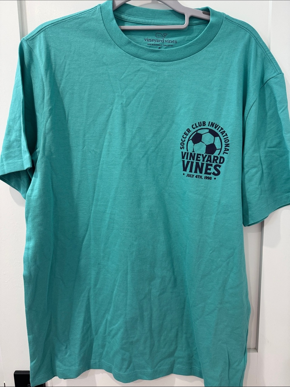Vineyard Vines Teal Soccer Club Short Sleeve Tee